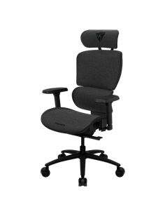 Офисное кресло ThunderX3 XTC Loft, Вентилируемая Cетка, Искусственная Кожа, Темно-серый 2