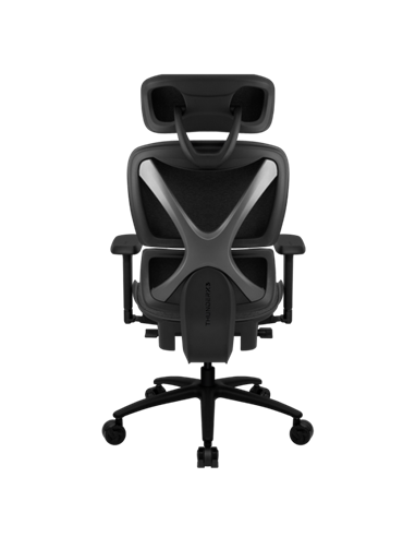 Scaun de birou ThunderX3 XTC Loft, Plasă Respirabilă, PU Piele, Gri inchis