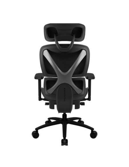 Scaun de birou ThunderX3 XTC Loft, Plasă Respirabilă, PU Piele, Gri inchis