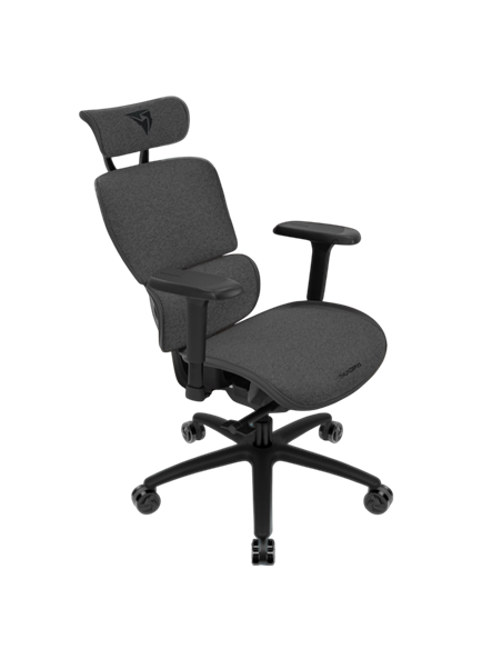 Scaun de birou ThunderX3 XTC Loft, Plasă Respirabilă, PU Piele, Gri inchis