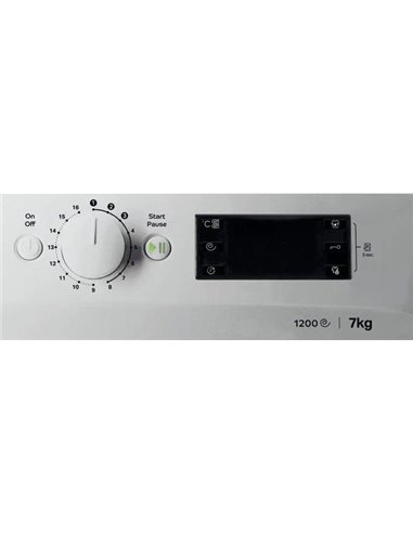 Mașină de spălat Indesit OMTWE 71252 S, 7kg, Argintiu