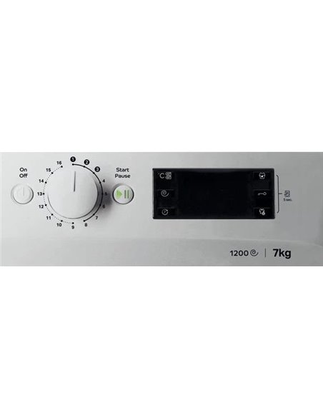 Mașină de spălat Indesit OMTWE 71252 S, 7kg, Argintiu