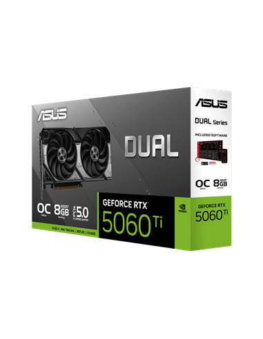 Видеокарта ASUS DUAL-RTX5060TI-O8G, 8GB GDDR7 128бит