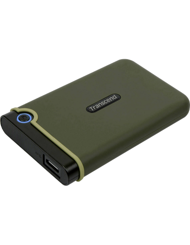 Внешний портативный жесткий диск Transcend StoreJet 25M3G, 2 ТБ, Military Green (TS2TSJ25M3G)