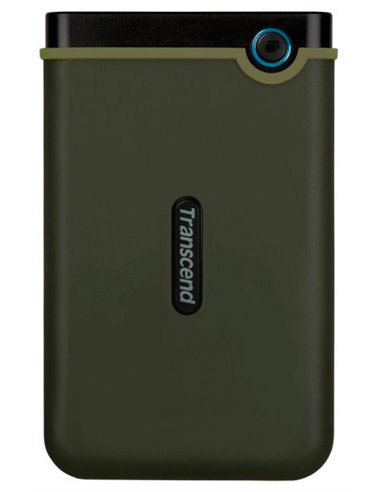 HDD portabil extern Transcend StoreJet 25M3G, 2 TB, Military Green (TS2TSJ25M3G)