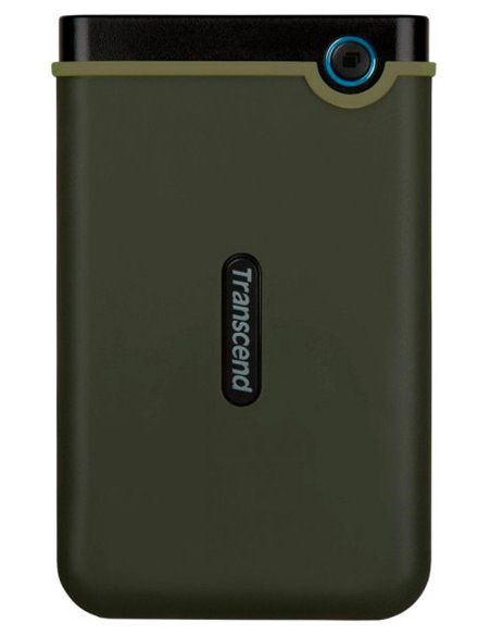 Внешний портативный жесткий диск Transcend StoreJet 25M3G, 2 ТБ, Military Green (TS2TSJ25M3G)