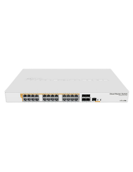 Comutator MikroTik PoE CRS328-24P-4S+RM, Alb