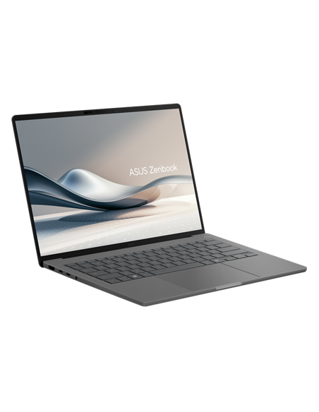 Laptop 14" ASUS Zenbook A14 OLED UX3407QA, Iceland Gray, Qualcomm Snapdragon X X1-26-100, 16GB/512GB, Windows 11 Home