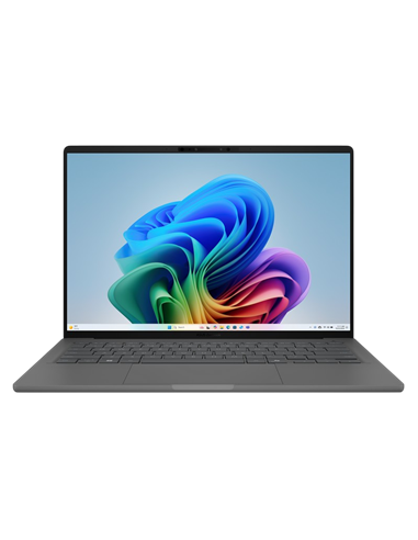 Ноутбук 14" ASUS Zenbook A14 OLED UX3407QA, Iceland Gray, Qualcomm Snapdragon X X1-26-100, 16Гб/512Гб, Windows 11 Home