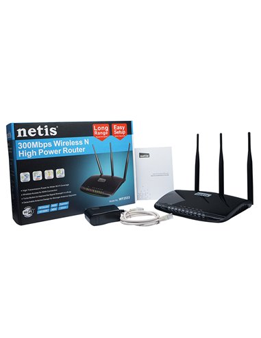 Беспроводной маршрутизатор Netis WF2533, Чёрный