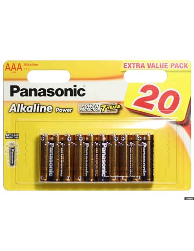 Baterii Panasonic LR03REB, AAA, 20buc.