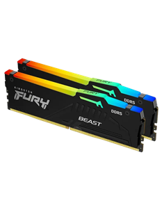 Memorie RAM Kingston FURY Beast RGB, DDR5 SDRAM, 6400 MHz, 32GB, KF564C32BBEAK2-32