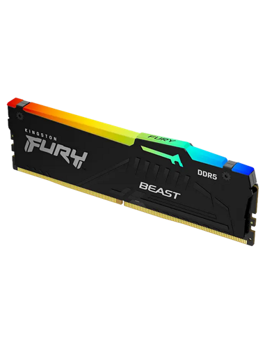 Оперативная память Kingston FURY Beast RGB, DDR5 SDRAM, 6400 МГц, 32 ГБ, KF564C32BBEAK2-32