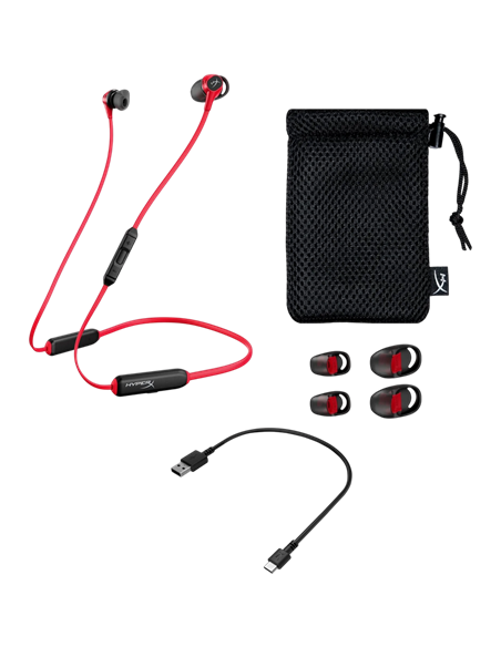 Игровая Гарнитура HyperX Cloud Buds, Беспроводной, Черный/Красный