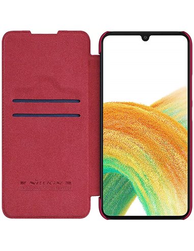Чехол книжка Nillkin Galaxy A34 - Qin LC, Красный