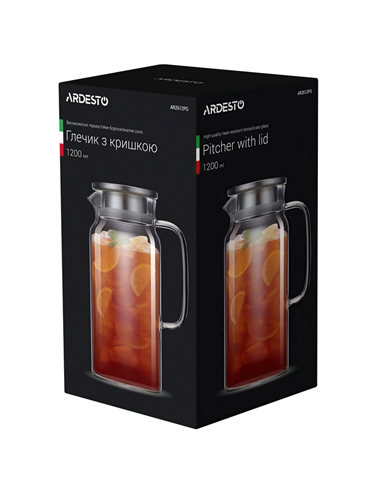 Ковш Ardesto AR2612PG, 1,2л, Прозрачный