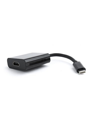 Видеокабель Cablexpert A-CM-HDMIF2-01, USB 3.1 Type-C (F) - 2 x HDMI (F), 0.15 м, Чёрный