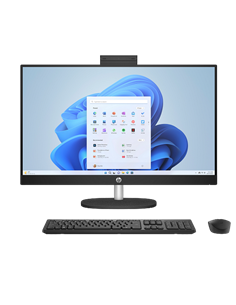 Computer All-in-One HP 27-cr0084ci, 27", AMD Ryzen 5 7520U, 16GB/512GB, Fără SO, Negru