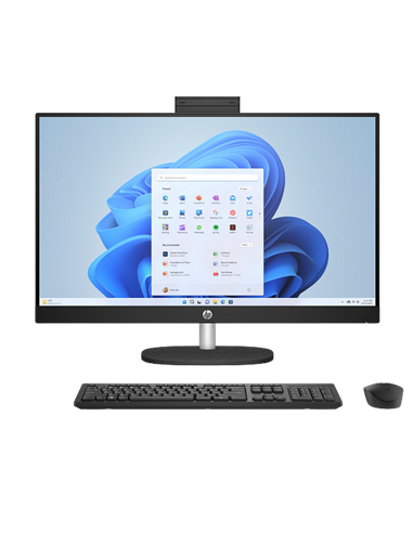 Computer All-in-One HP 27-cr0084ci, 27", AMD Ryzen 5 7520U, 16GB/512GB, Fără SO, Negru