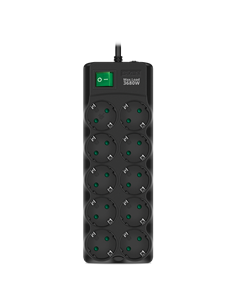 Prelungitor electric SVEN SF-10E-16, 10 Prize, 1,8m, Negru