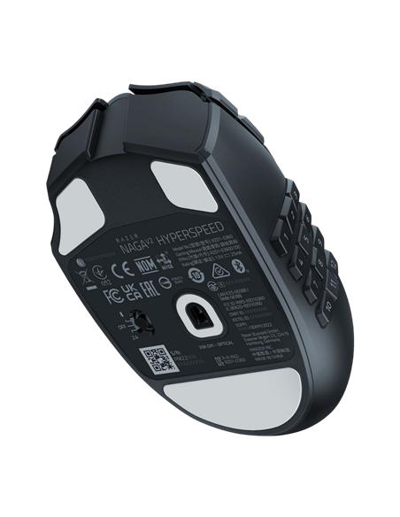 Беcпроводная мышь Razer Naga V2 HyperSpeed, Чёрный