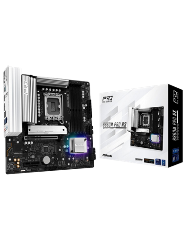 Placă de bază ASRock B860M PRO RS, LGA1851, Intel B860, Micro-ATX
