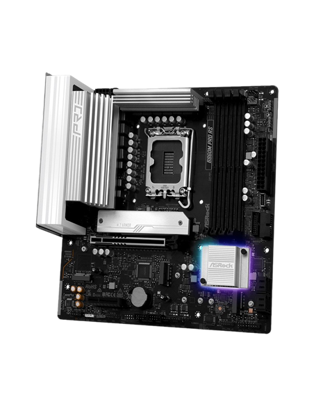 Материнская плата ASRock B860M PRO RS, LGA1851, Intel B860, Micro-ATX