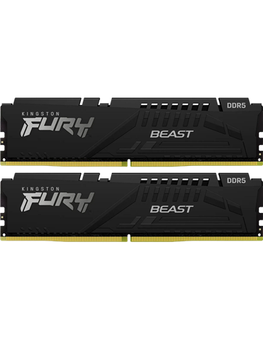Memorie RAM Kingston FURY Beast, DDR5 SDRAM, 5600 MHz, 16GB, KF556C36BBEK2-16