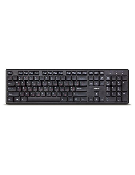 Клавиатура SVEN KB-E5800W, Беспроводное, Чёрный