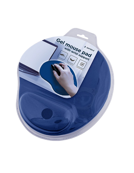Mouse Pad Gembird MP-GEL-B, 240mm x 220mm, Albastru