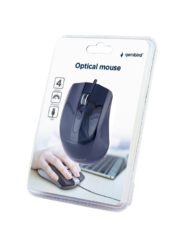 Mouse Gembird MUS-4B-01, Negru