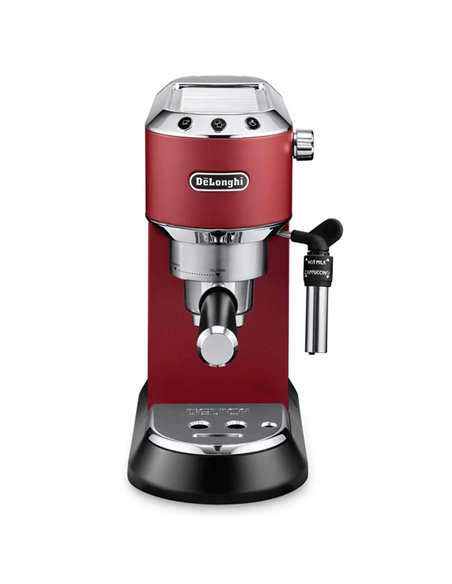 Cafetiera manuala DeLonghi Dedica Pump Espresso, 1300W, Roșu