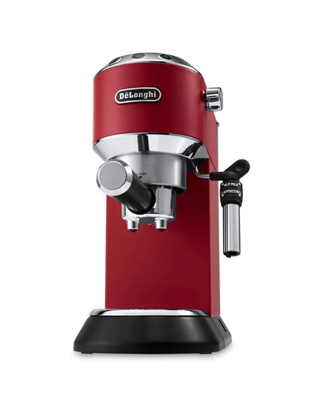 Кофеварка рожковая DeLonghi Dedica Pump Espresso, 1300Вт, Красный