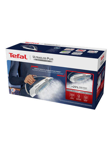 Fier de călcat Tefal Ultragliss Plus FV6812E0, 2800W, Albastru