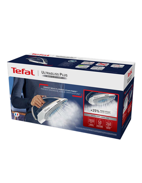 Утюг Tefal Ultragliss Plus FV6812E0, 2800Вт, Синий