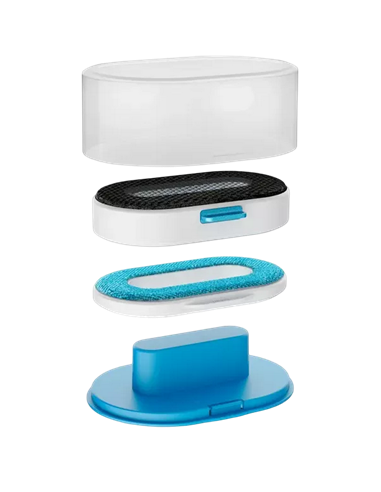 Aparat de călcat vertical cu aburi Tefal DT9530E1, Alb Albastru