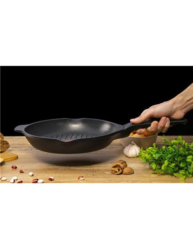 Tigaie-grill Tefal E2324074, 26cm, Negru