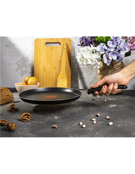Блинная сковорода Tefal C3841053, 25см, Чёрный