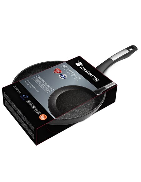 Tigaie Polaris Monolit-26F, 26cm, Negru