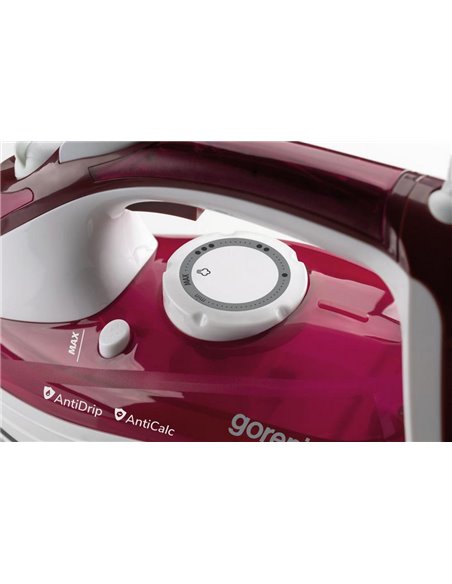Утюг Gorenje SIH3000RBC, 3000Вт, Бордовый