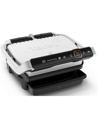 Электрический Гриль Tefal OptiGrill Elite, 2000Вт, Серебристый