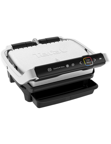 Электрический Гриль Tefal OptiGrill Elite, 2000Вт, Серебристый
