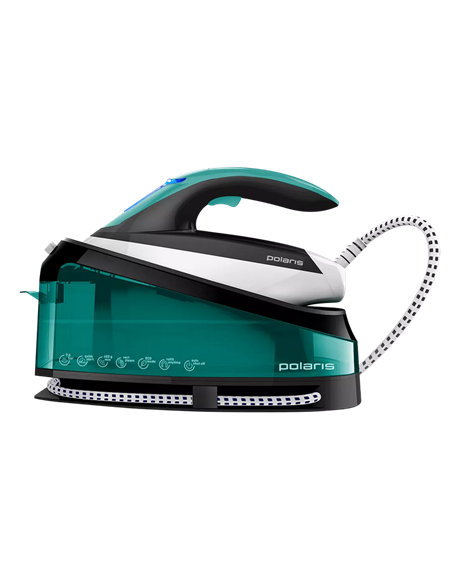 Fier de călcat cu generator de abur Polaris PSS7510K, 3000W, Verde | Alb