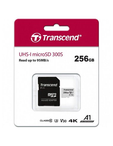 Card de Memorie Transcend MicroSDXC Class 10, 256GB (TS256GUSD300S-A)