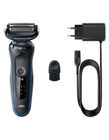 Электробритва мужская Braun 51-B1000s, Черный | Синий