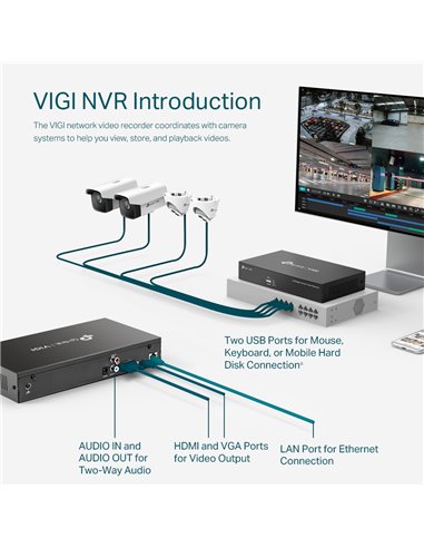 Înregistrator video TP-LINK VIGI NVR1008H, Negru