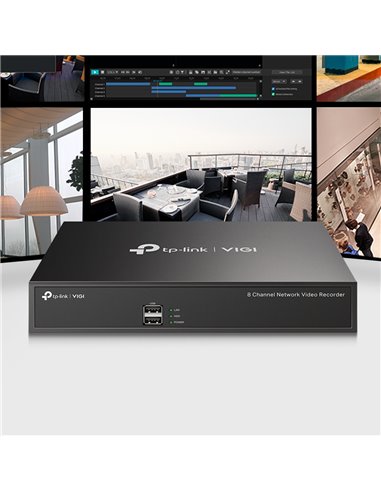 Înregistrator video TP-LINK VIGI NVR1008H, Negru