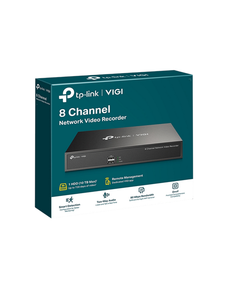 Înregistrator video TP-LINK VIGI NVR1008H, Negru