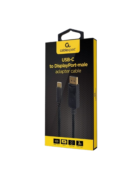 Cablu Video Cablexpert A-CM-DPM-01, USB Type-C (M) - DisplayPort (M), 2 m, Negru