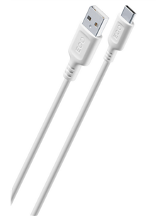 Кабель для зарядки и передачи данных Cellularline Become Eco, USB Type-A/USB Type-C, 1м, Белый 2